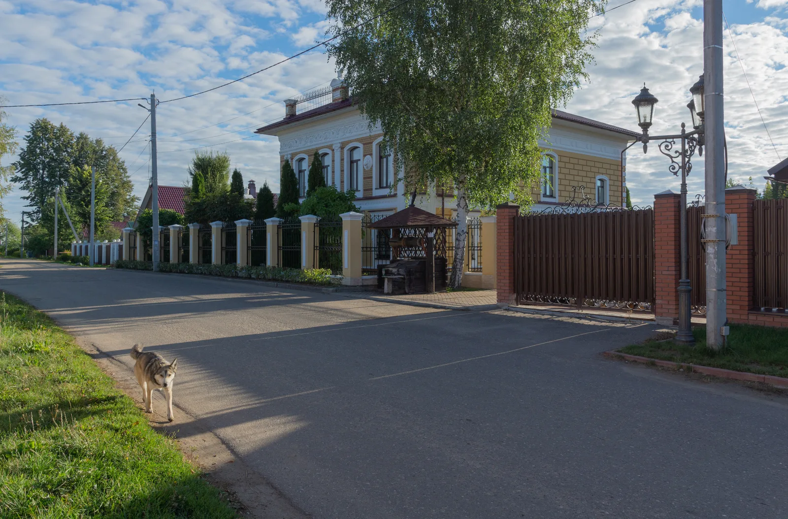 Середская улица у Дома со львами: фасады стоят вдоль общей линии